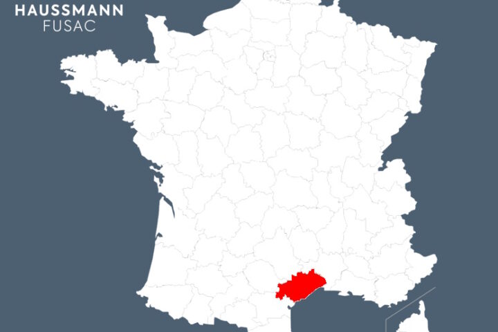 Carte du France mettant en évidence Département de l'Hérault en rouge