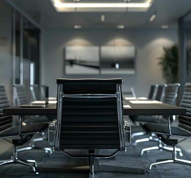 Bureau pour gestion de patrimoine, adapté aux consultations professionnelles et discussions stratégiques.