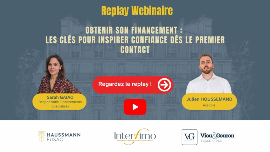 Replay webinaire financement avec Sarah Gaïao et Julien Houssemand